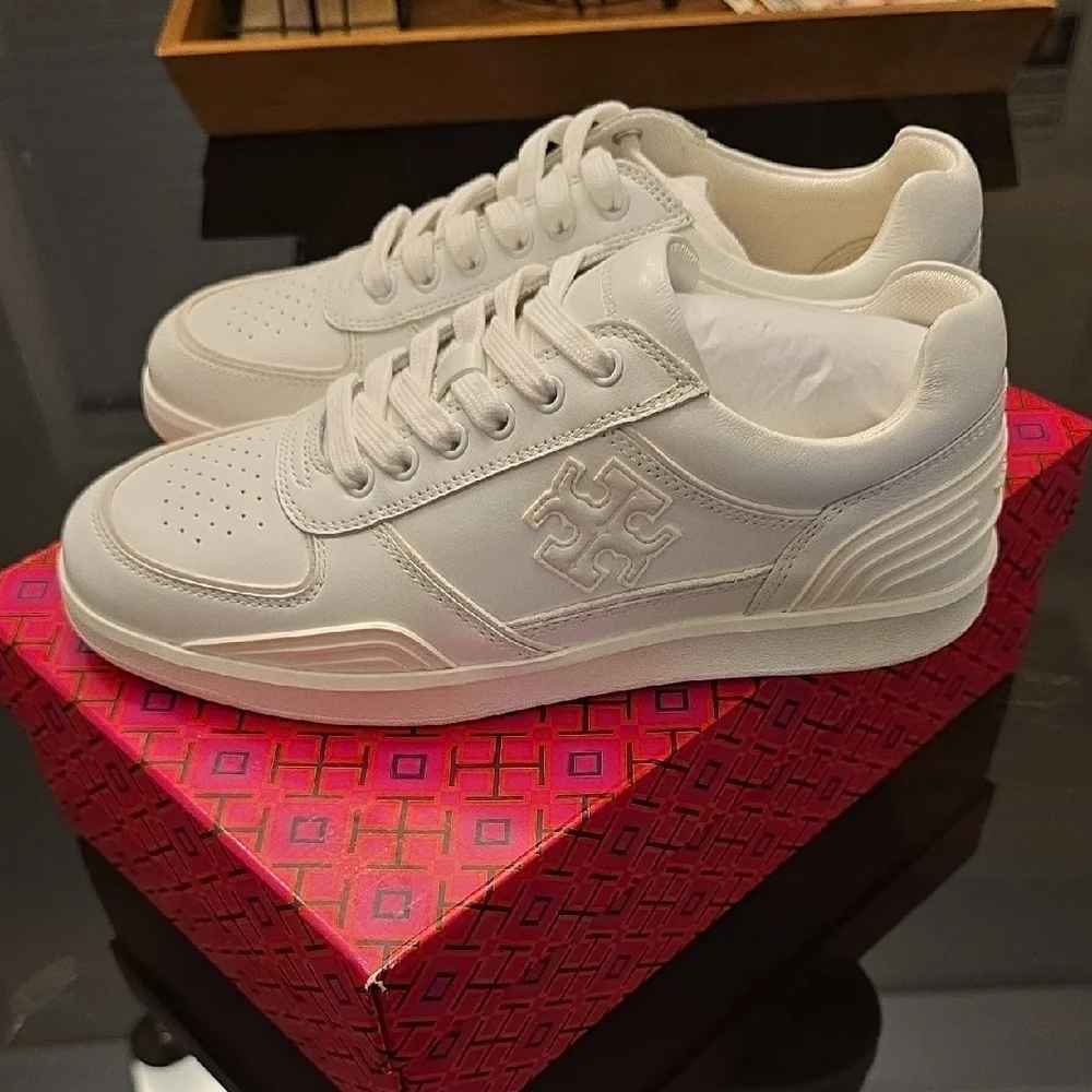 Tory Burch White Sneakers - Picture 3 of 5